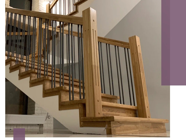 Реставрация деревянных и металлических лестниц в Заинске