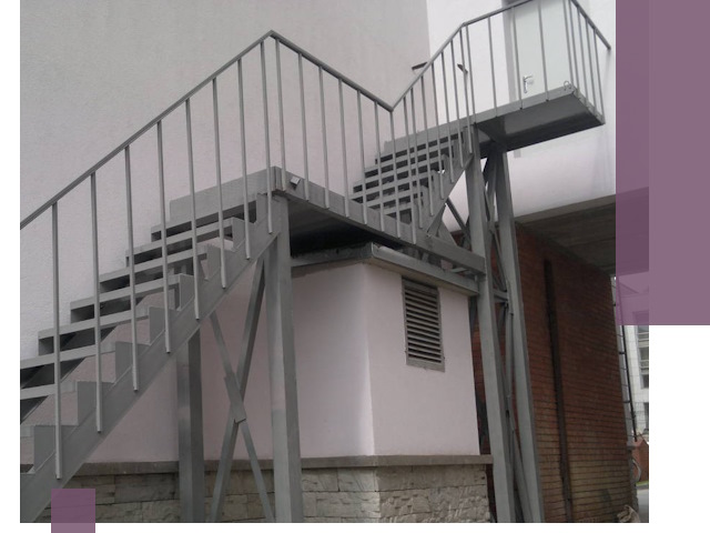 Монтаж пожарных лестниц под ключ в Заинске с гарантией качества