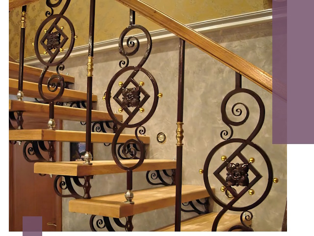 Изготовление кованых лестниц под ключ в Заинске