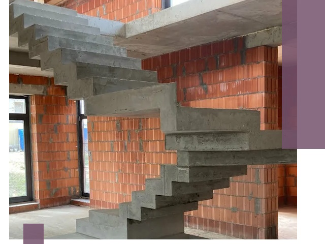 Изготовление бетонных лестниц под ключ в Заинске