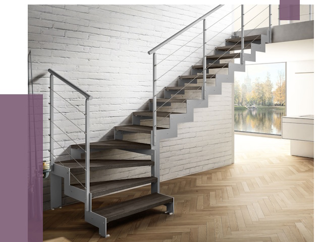 Г-образные лестницы под ключ в Заинске от 36863 руб. | ПРОЛЁТ-Знс