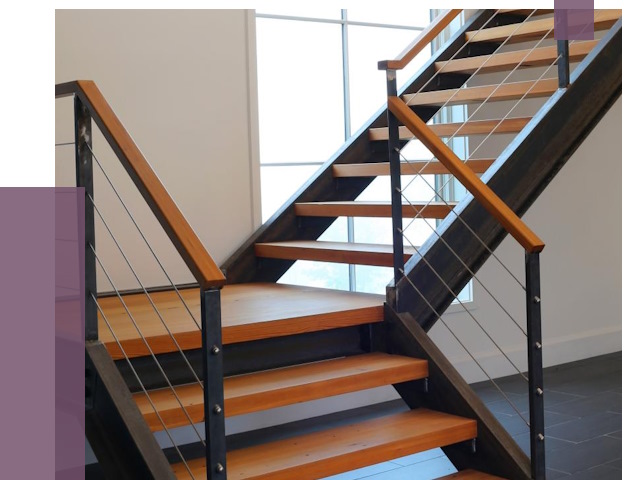 Изготовление лестниц на металлокаркасе в Заинске от 18813 руб. | ПРОЛЁТ-Знс