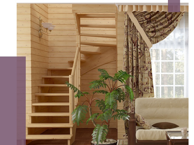 Лестницы для дачи в Заинске от 75505 руб.  | ПРОЛЁТ-Знс