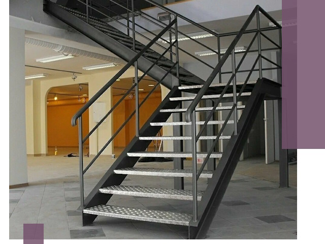 Лестницы для офиса в Заинске: изготовление, монтаж, демонтаж