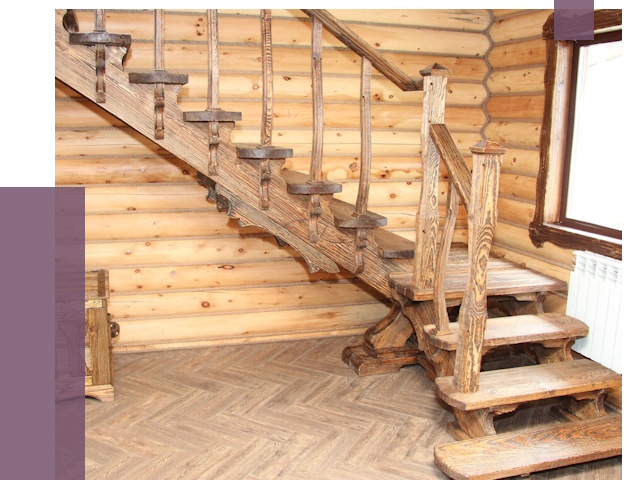 Лестницы в баню в Заинске от 19016 руб. — изготовление | ПРОЛЁТ-Знс