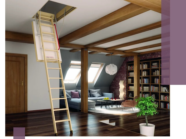 Чердачные лестницы под ключ в Заинске: изготовление и монтаж