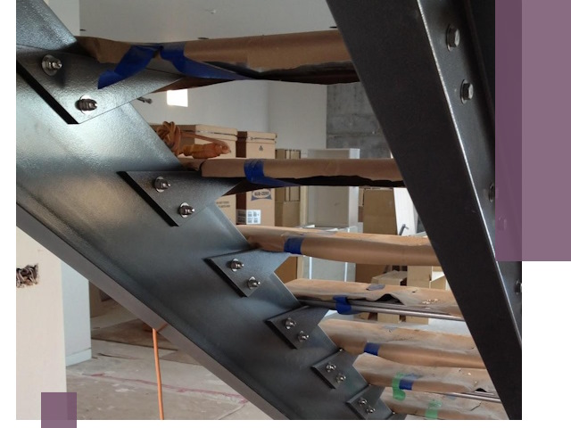 Усиление лестничных конструкций и усиление опор в Заинске