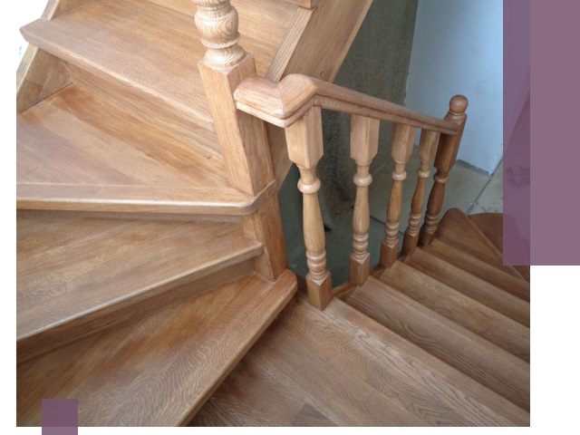 Дубовые лестницы под ключ в Заинске: изготовление и монтаж