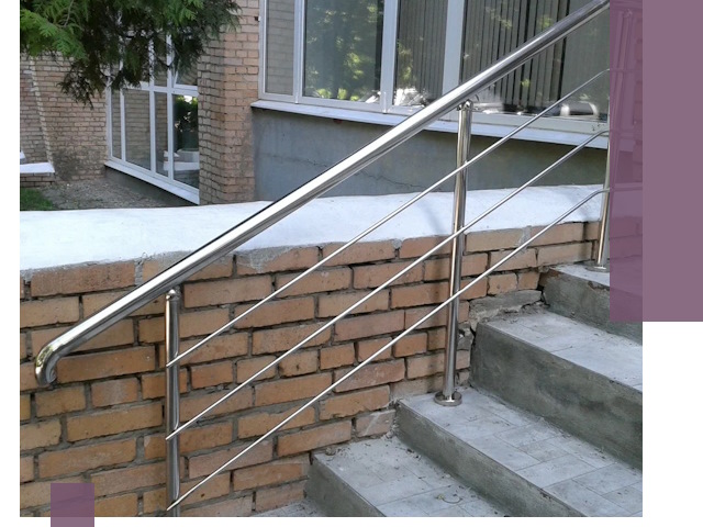 Перила из нержавеющей стали высокого качества в Заинске