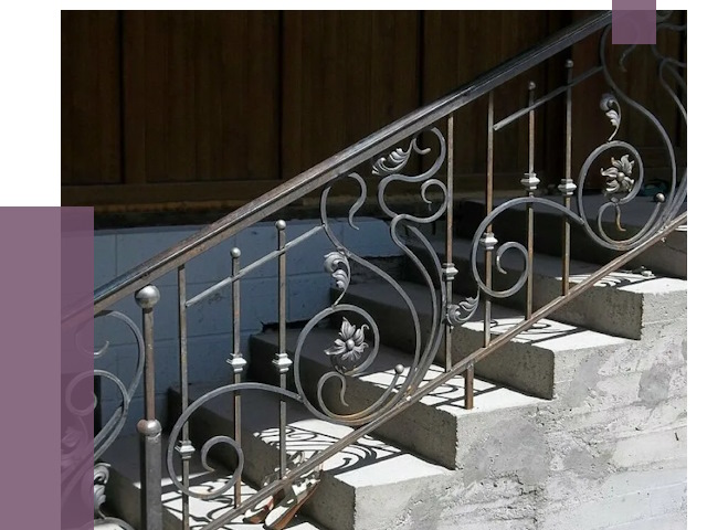 Кованые перила в Заинске от 8644 руб. под ключ — качество от ПРОЛЁТ-Знс