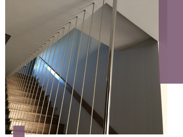 Тросовые перила под ключ в Заинске — производство и монтаж