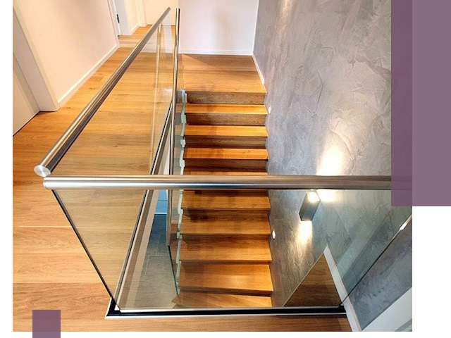 Перила для лестницы в доме — изготовление и монтаж в Заинске