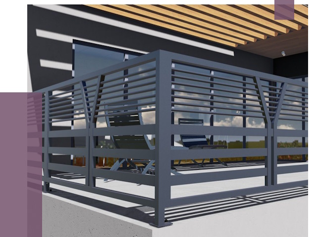 Изготовление балконных ограждений в Заинске от 10677 руб. | ПРОЛЁТ-Знс