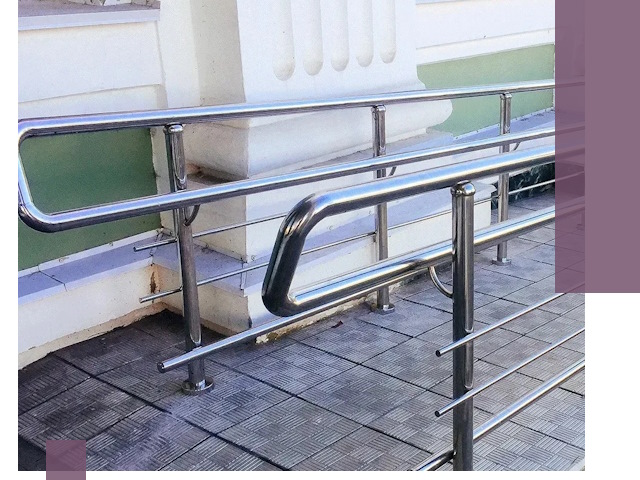 Ограждения пандусов из металла и нержавейки в Заинске