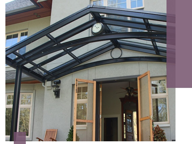 Изготовление и монтаж навесов и козырьков в Заинске