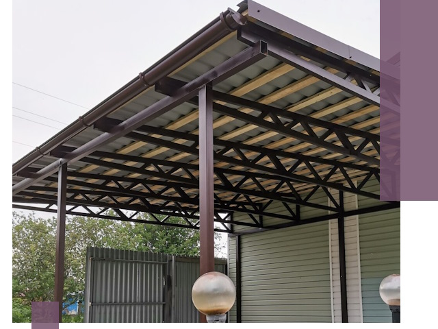 Навесы под ключ в Заинске: изготовление, монтаж и гарантия