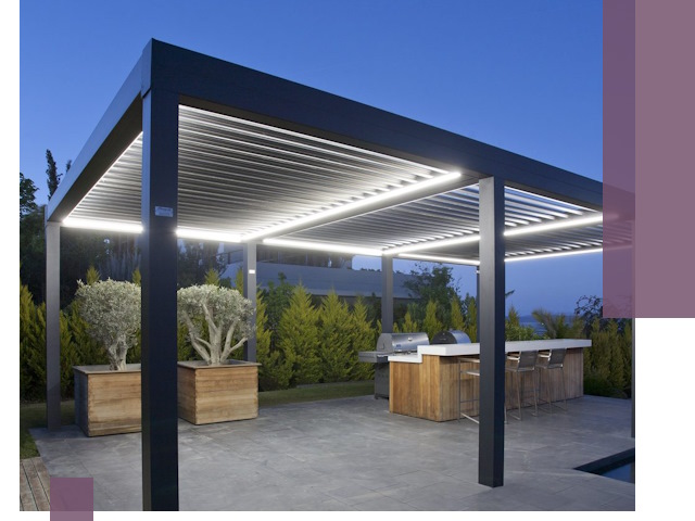 Навесы отдельно стоящие под ключ в Заинске из металла и поликарбоната