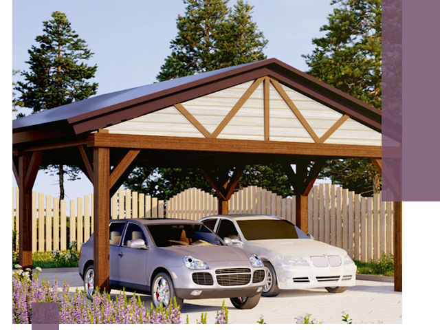 Навесы для автомобиля в Заинске — изготовление и монтаж