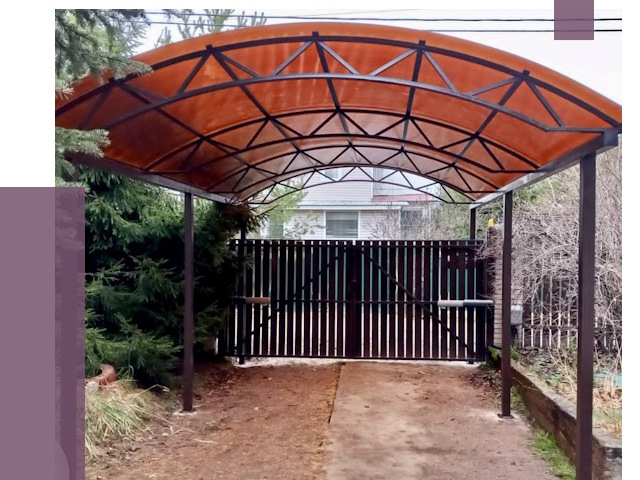 Арочные навесы в Заинске от 12660 руб. — изготовление и монтаж | ПРОЛЁТ-Знс