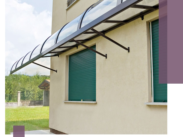 Козырьки над окнами в Заинске — изготовление и монтаж по выгоде