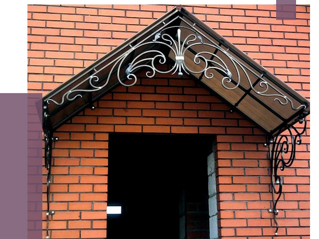 Металлические козырьки в Заинске от 10627 руб. 