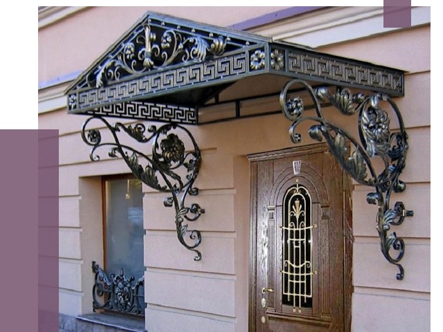 Кованые козырьки в Заинске под ключ от 12660 руб. — ПРОЛЁТ