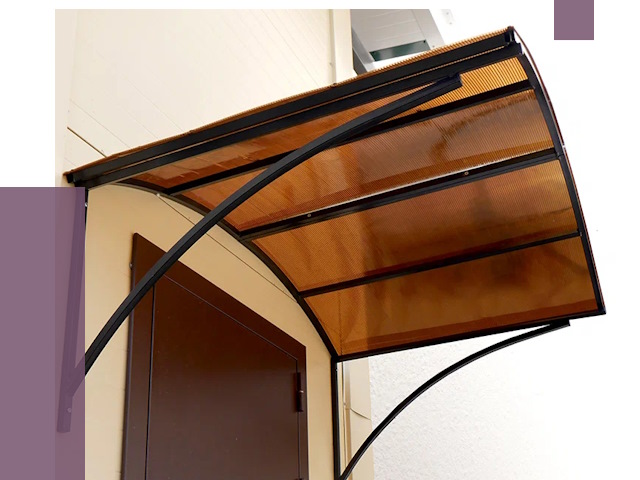 Недорогие козырьки в Заинске от 7545 руб.  | ПРОЛЁТ-Знс