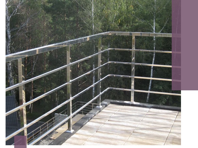 Парапеты из нержавеющей стали в Заинске — изготовление и монтаж