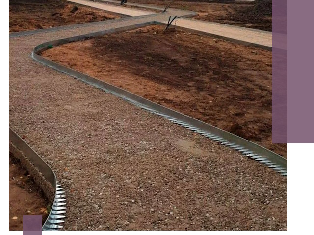 Металлические бордюры под ключ в Заинске — изготовление и монтаж