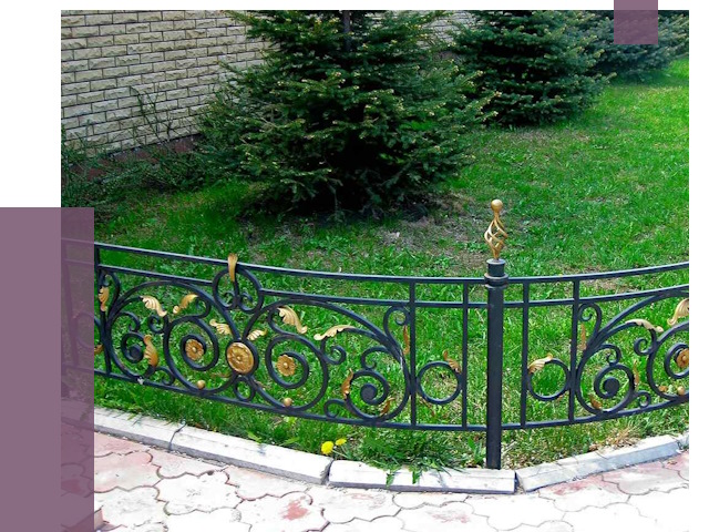Кованые газонные ограждения в Заинске от 7576 руб. — ПРОЛЁТ-Знс