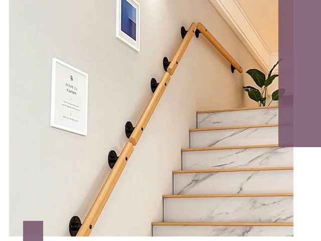 Поручни металлические и деревянные под ключ в Заинске